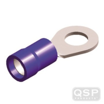 Kabelskor ''Ring'' Isolerade Blå M5 (5st) QSP Products
